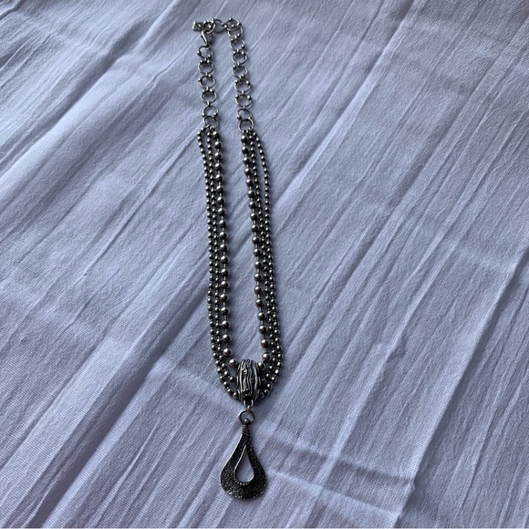 Silpada Silver 925 Necklace Retired 3-strand  16”-18” Stamped 926 w/logo - Picture 9 of 9